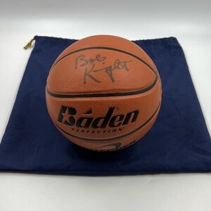 BOB KNIGHT Autographed Baden Basketball The General Signed Indiana Hoosiers